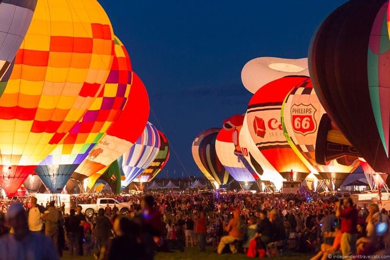 Albuquerque Balloon Fiesta evening Balloon Glow