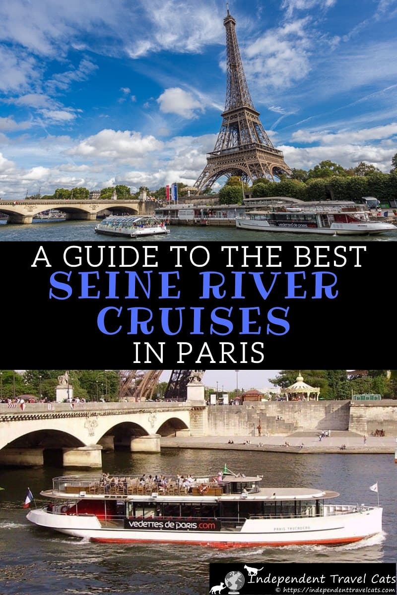 A guide to finding the best Seine river cruises in Paris. The guide reviews all the top cruise companies, listing cost, duration, narration type, departure points, and other information. We also provide information for those wanting to book a dinner cruise or private Seine cruise. #Seinecruise #Paris #Seinerivercruise #Seine #river #cruise #France