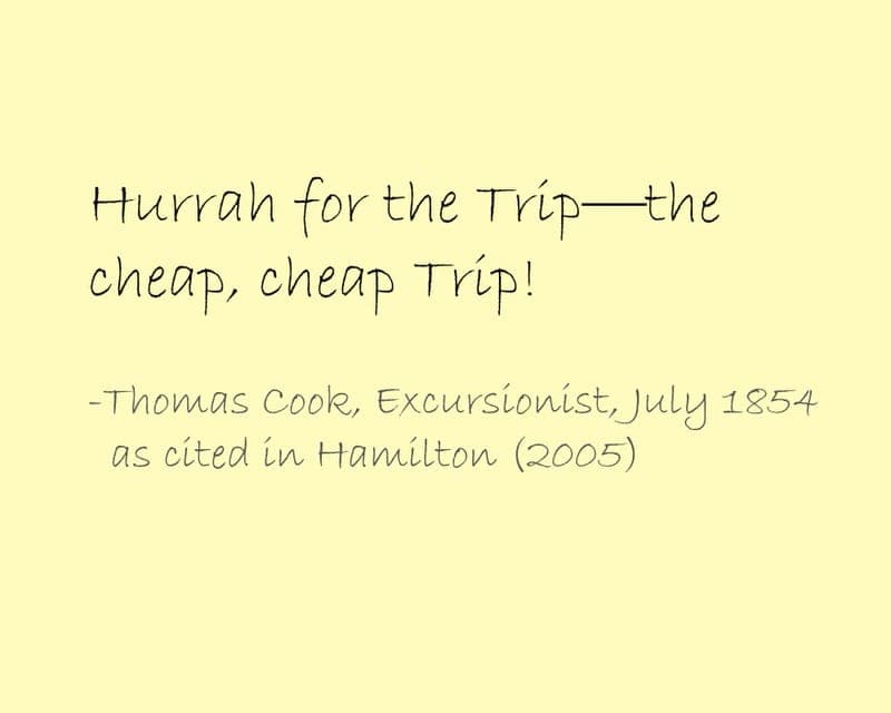 Thomas Cook Thomas Cook & Son travel history