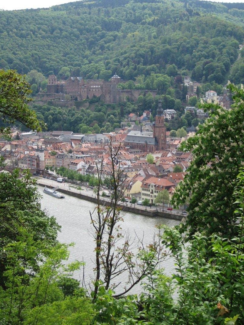 Philosophenweg Philosophers Walk in Heidelberg Philosophers' Way Heidelberg Germany