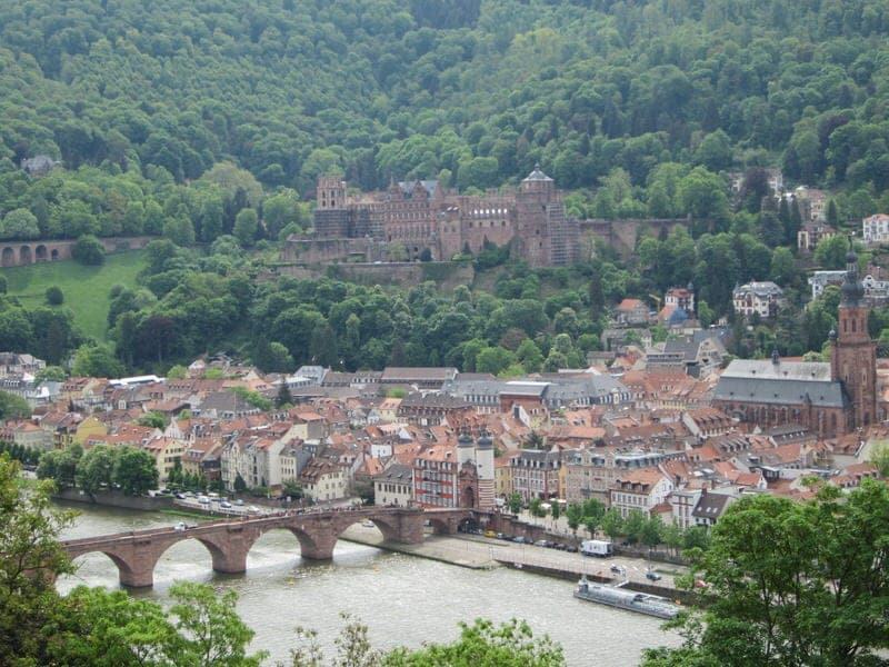 Philosophenweg Philosophers Walk in Heidelberg Philosophers' Way Heidelberg Germany