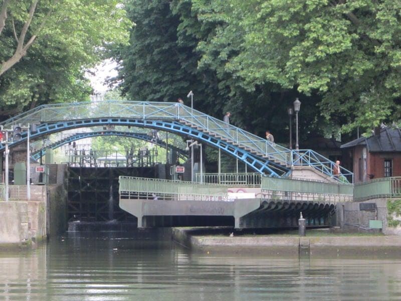 Paris Canal Saint Martin boat cruise boat ride on Paris canals St. Martin canal Canauxrama Paris Canal