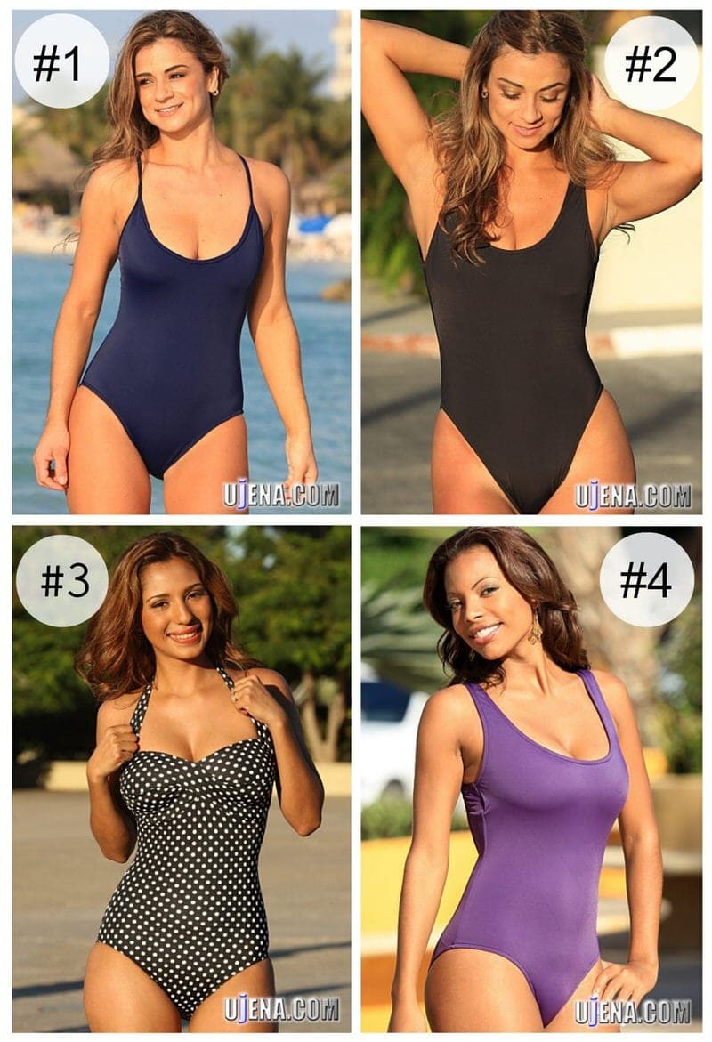 UjENA Women`s Swimwear 1071 Sheer When Wet One Piece Bathing Suit