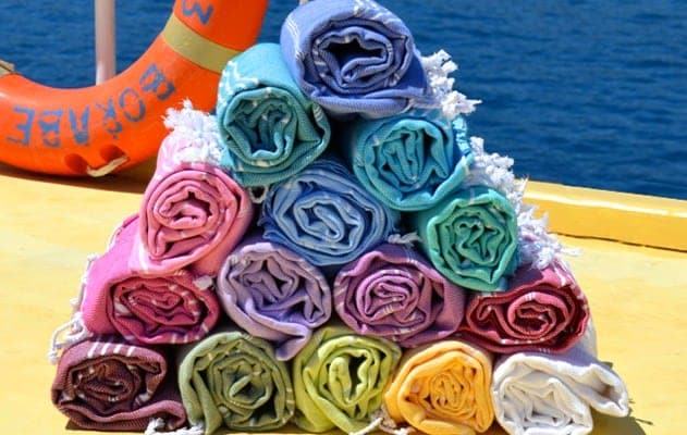 Dreaming of Turkey: Colorful Turkish Hammam Towels from sorbet ltd