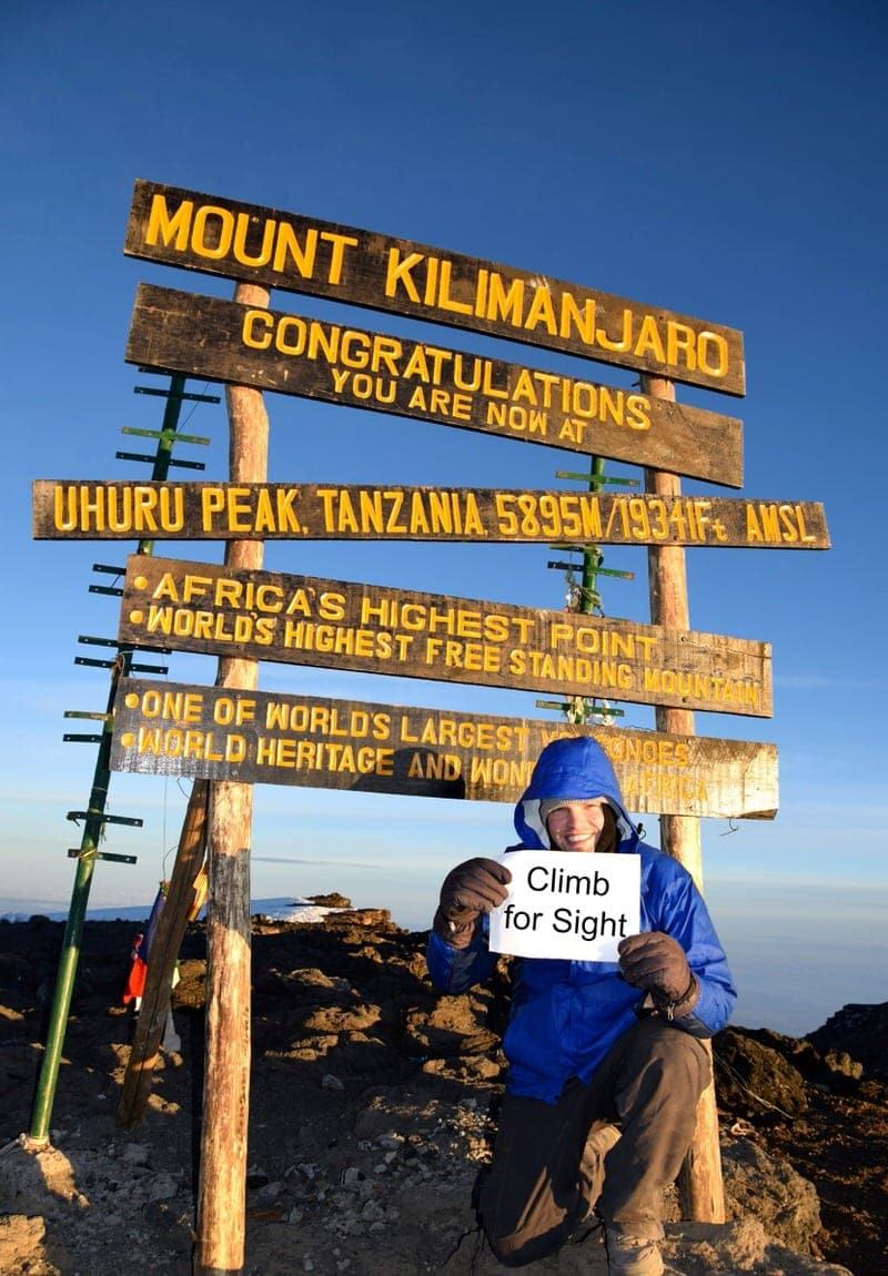 Our Charity Climb of Mount Kilimanjaro for Climb for Sight