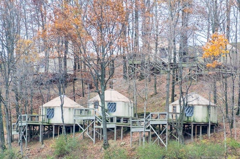 The Wilds Ohio luxury yurts at Nomad Ridge