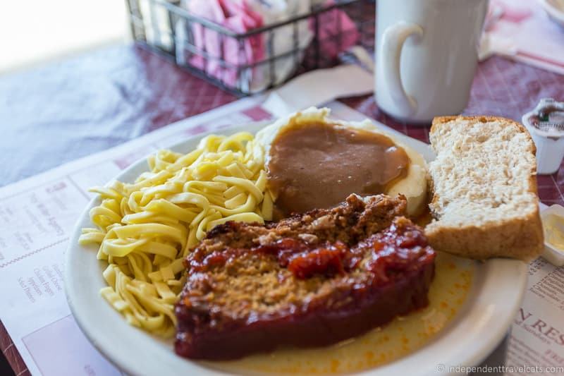 meatloaf lunch Boyd and Wurthmann Berlin where to eat in Amish Country things to do in Amish Country Ohio visiting Holmes County Ohio