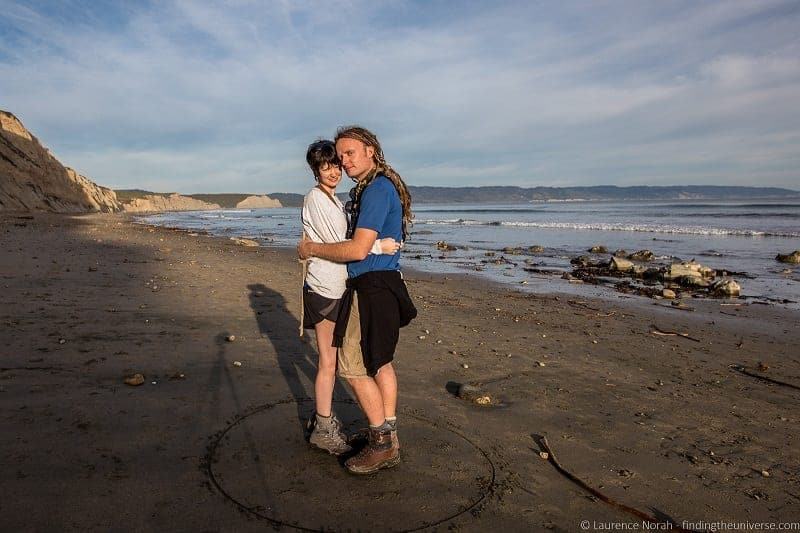 Point Reyes California engagement photo