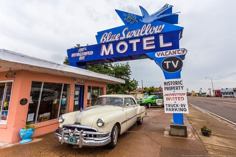 Blue Swallow Motel Route 66 road trip