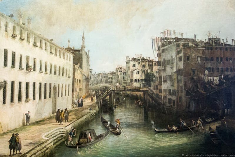 Rio dei Mendicanti Canaletto Ca' Rezzonico Context Travel