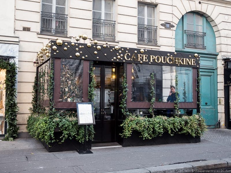 Cafe Pouchkine afternoon tea in Paris