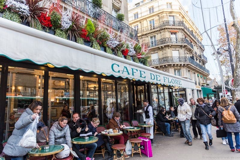 Cafe de Flore afternoon tea in Paris