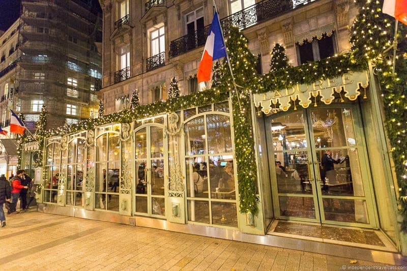 Ladurée tea salon afternoon tea in Paris