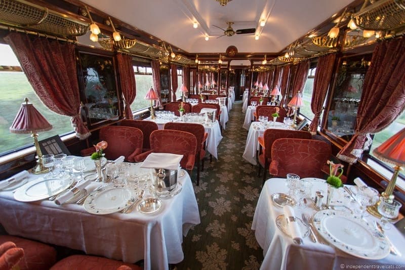 Belmond Venice Simplon Orient Express train L' Oriental dining car