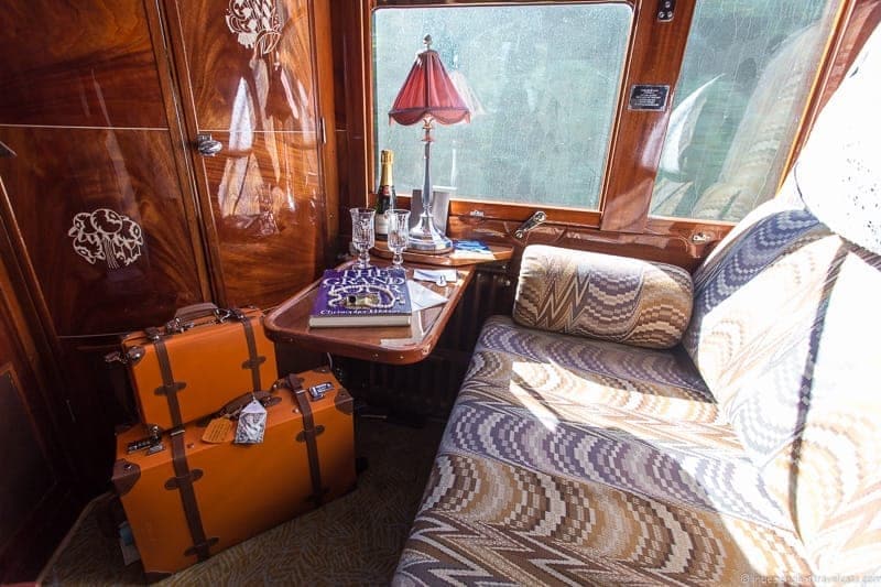 Venice Simplon Orient Express carriage, cabin interior, washbasin