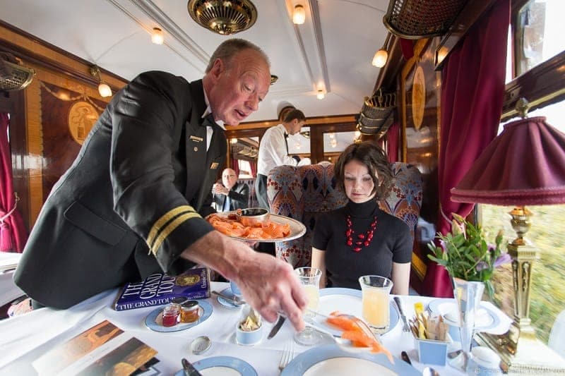 Belmond Venice Simplon Orient Express train Ibis British Pullman brunch