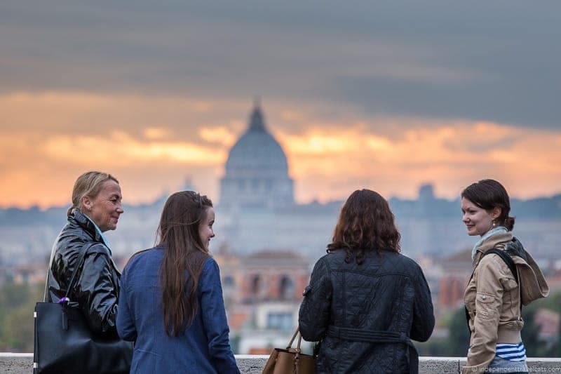 The Pincio Pincian Hill Grand Tour in Rome Italy