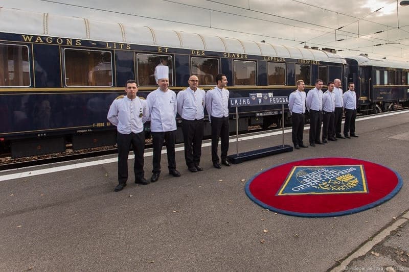 Belmond Venice Simplon Orient Express staff in Calais