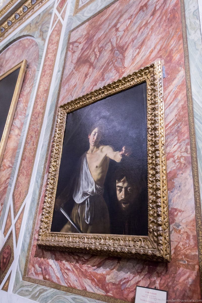 David with the Head of Goliath Caravaggio visit Borghese Gallery Galleria Borghese Rome Italy 
