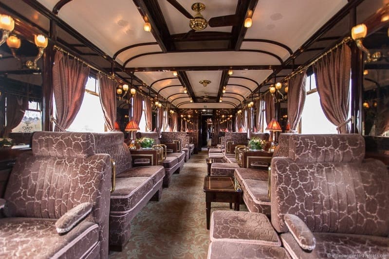 Belmond Venice Simplon Orient Express train lounge car