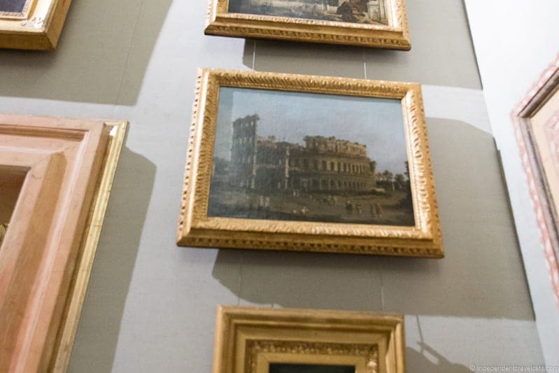 The Coliseum Canaletto Borghese Gallery Rome Italy Canaletto