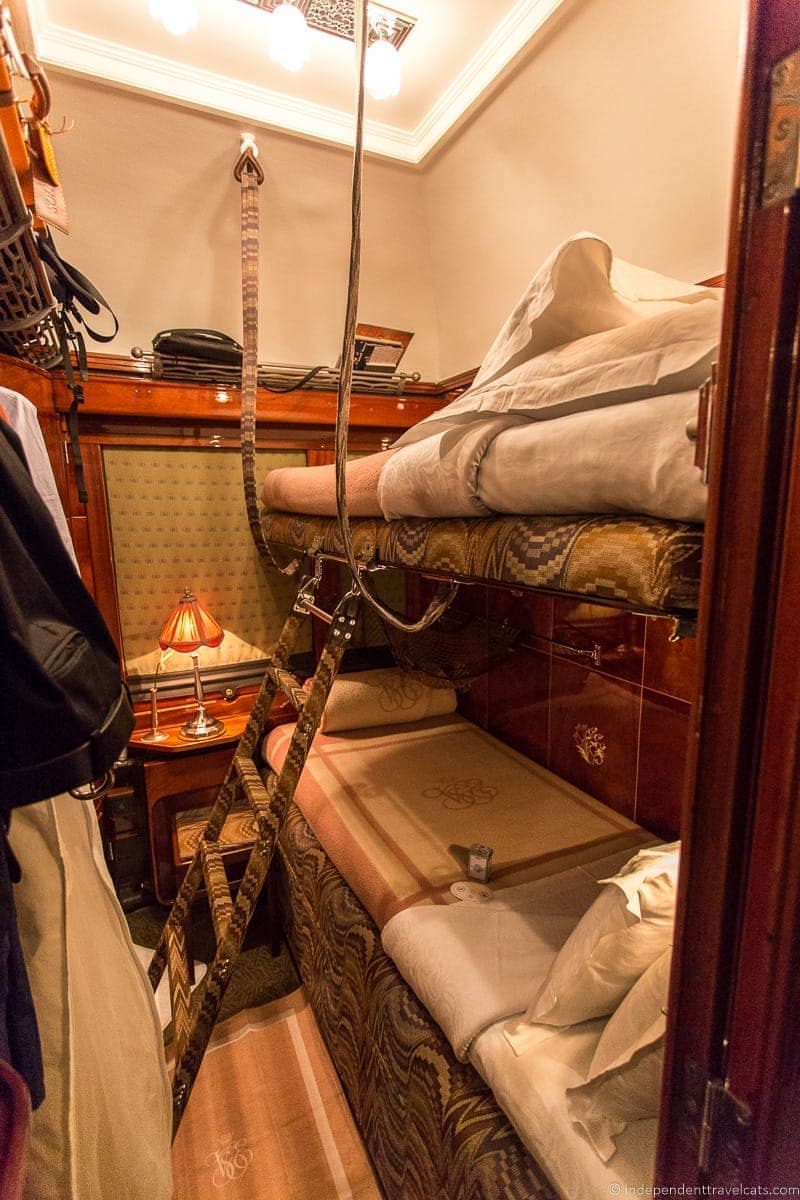 Belmond Venice Simplon Orient Express train cabin compartment