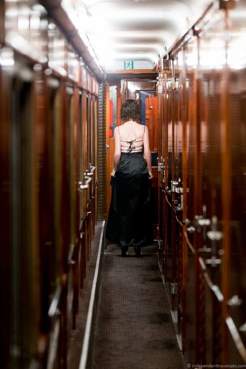 Belmond Venice Simplon Orient Express train hallway