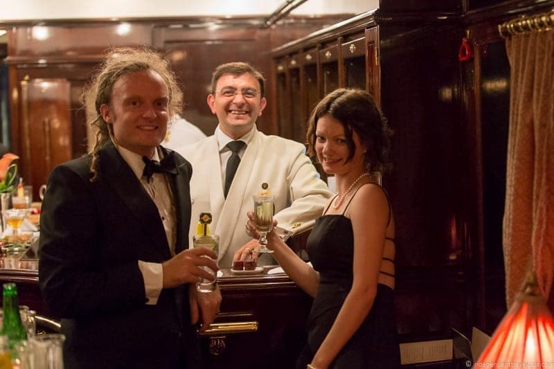 Belmond Venice Simplon Orient Express train bar lounge car Walter Nisi