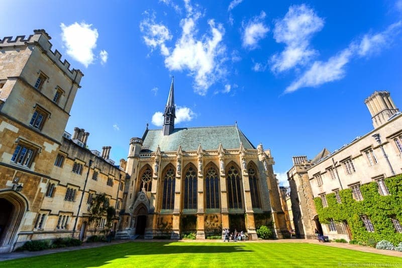 Exeter College Oxford day trip from London England UK