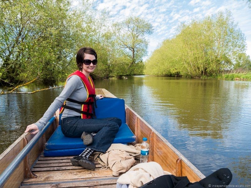 punting on River Cherwell Oxford day trip from London England UK