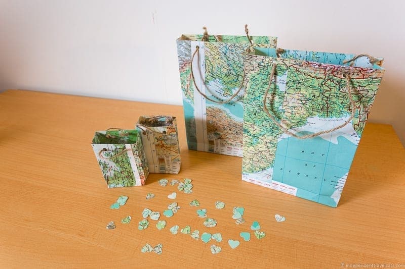 map gift favor bags plan travel themed wedding destination wedding inspiration ideas products