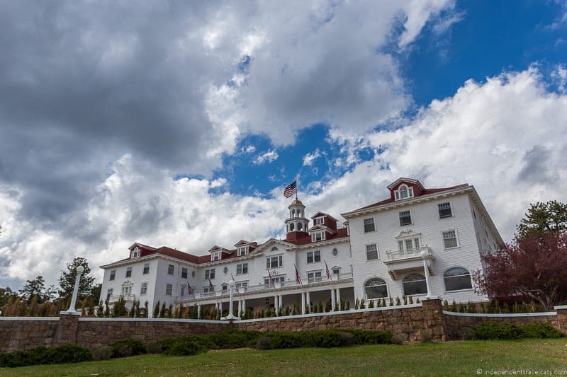 Beginning of Autumn Stanley Hotel Estes Park Rocky Mountains Colorado Sling  Chair by Enzwell Artworks