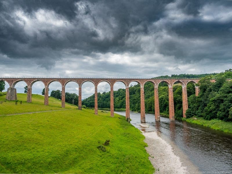 Leaderfoot Viaduct Scottish Borders highlights travel Rabbies