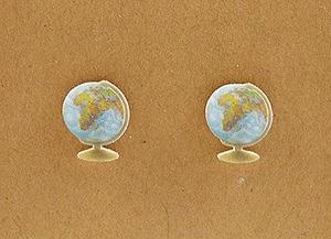 realistic globe earrings travel inspired jewelry for traveler