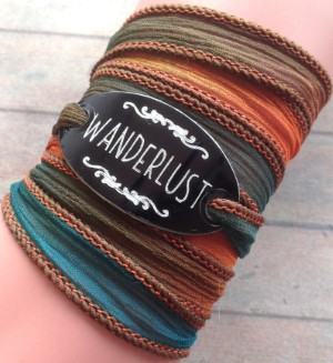 Monogram Jewelry Silk Wrap Bracelet