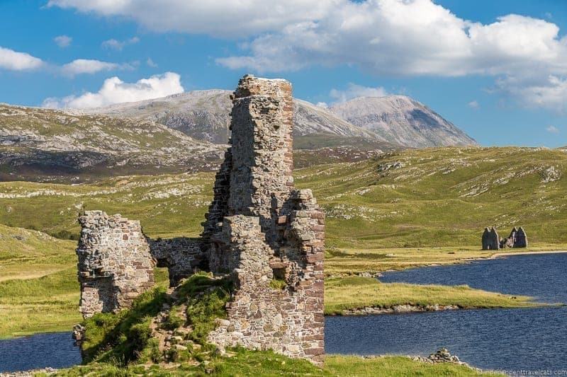 Ardvreck Castle Isle of Skye and Scottish Highlands itinerary trip Scotland