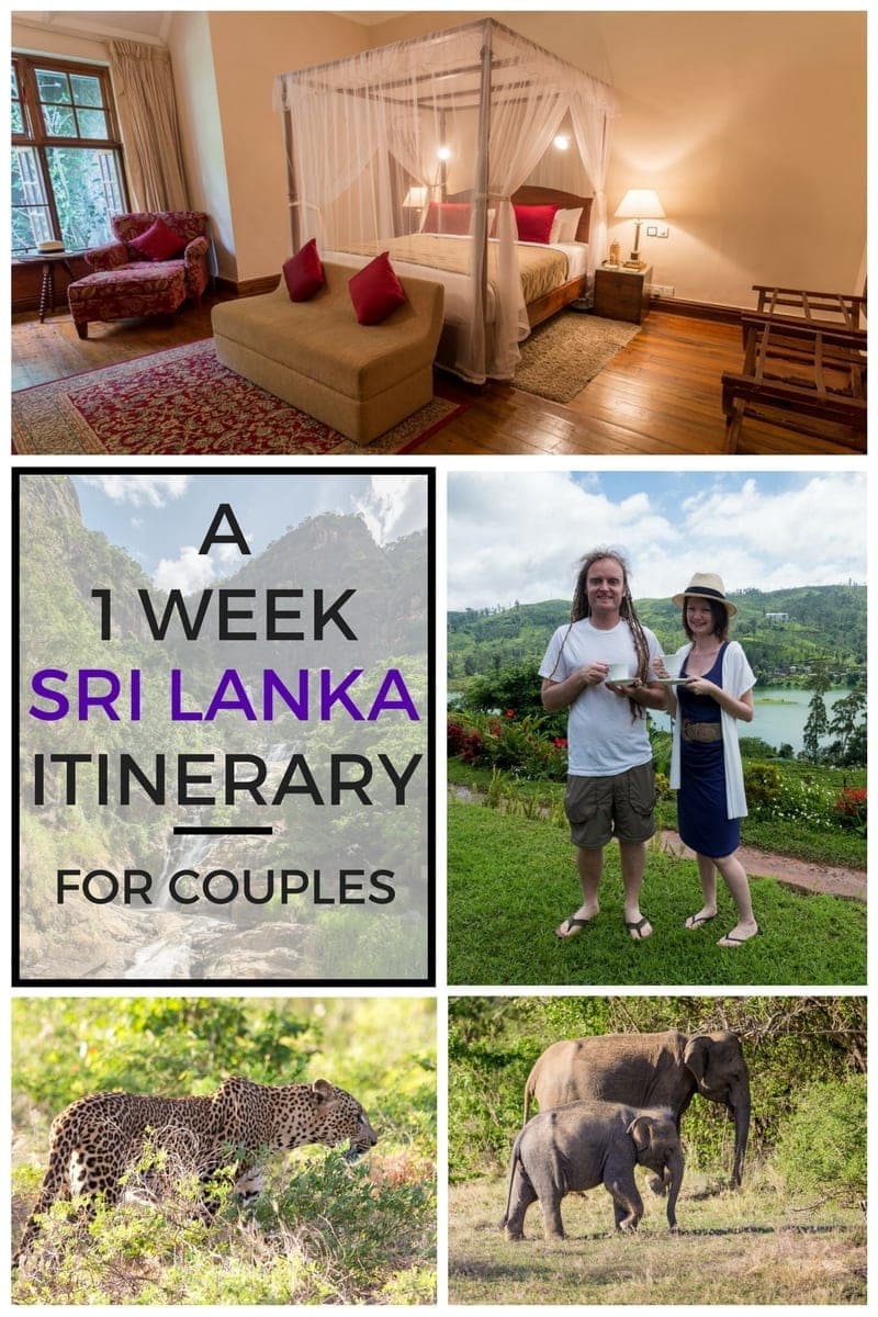 A detailed one week Sri Lanka itinerary for a couple travelling together