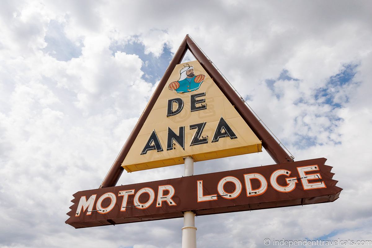 De Anza Motor Lodge sign Route 66 neon signs in Albuquerque