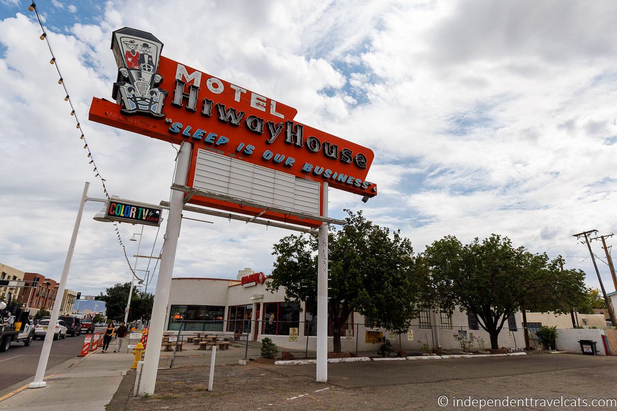 Hiway House motel sign Route 66 neon signs in Albuquerque