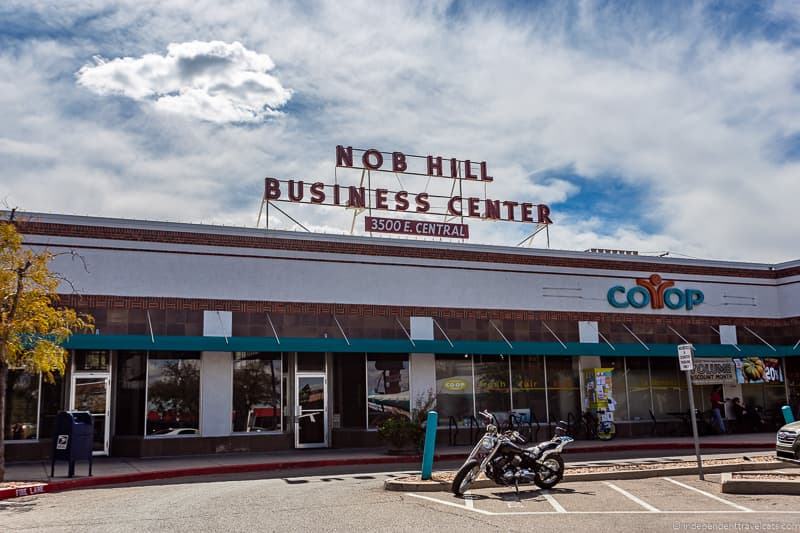 Nob Hill Business Center Route 66 in Albuquerque New Mexico attractions