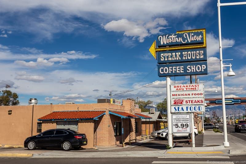 Western View Steak House Route 66 in Albuquerque New Mexico attractions