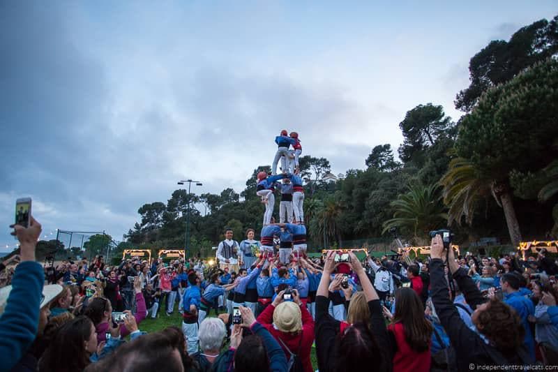 castells things to do in the Spanish Pyrenees in Catalonia Spain