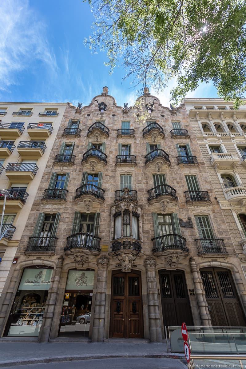 Casa Calvet guide to Gaudí sites in Barcelona Spain