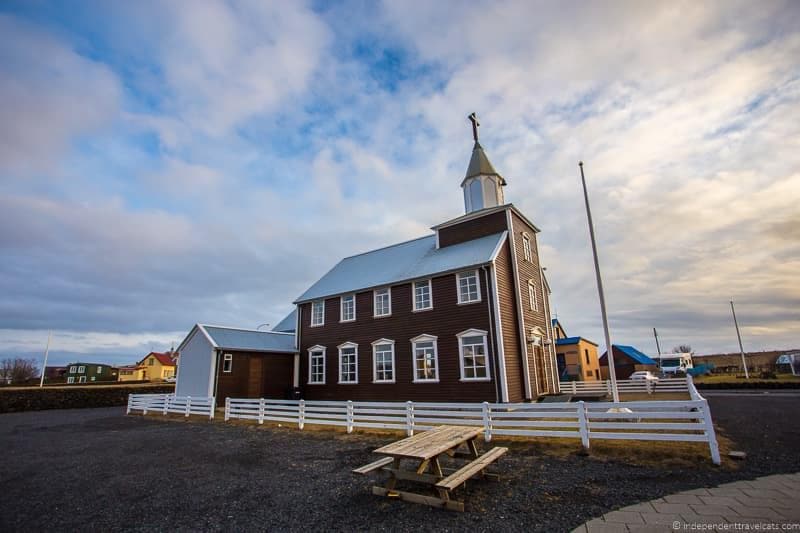 Eyrarbakki church 7 day Iceland itinerary by car one week road trip