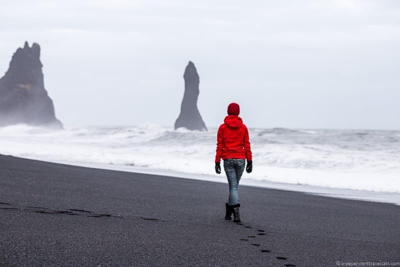 Reynishverfi black sand beach 7 day Iceland itinerary by car one week road trip