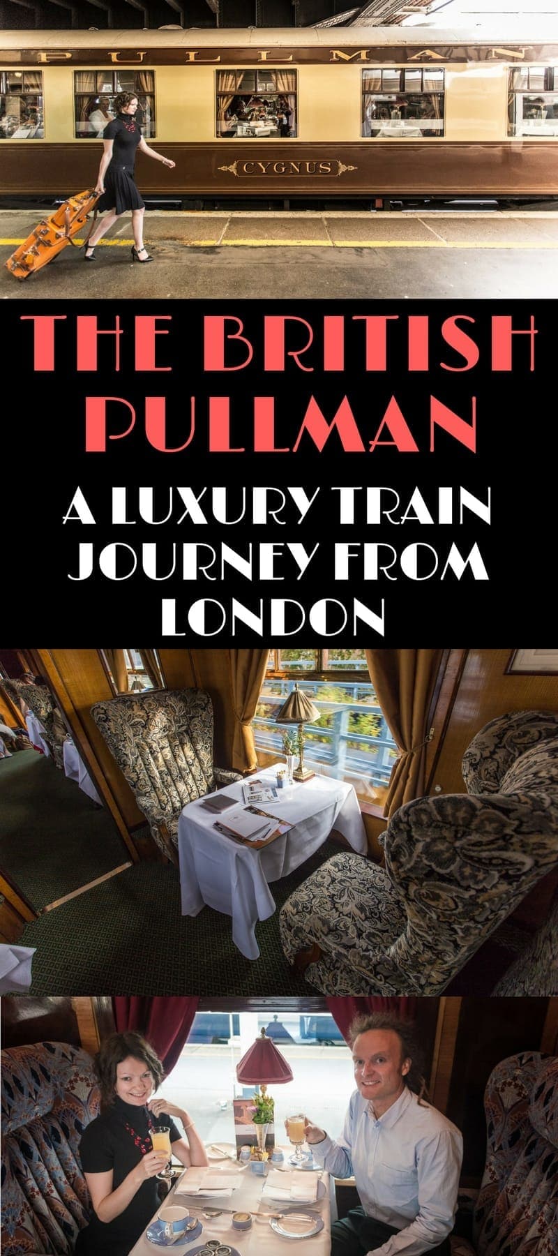 A guide to taking a ride on the Belmond British Pullman train - a luxury train composed of beautifully restored British Pullman train carriages. We'll share info on its routes, cost, how to book it, and share loads of photos from our own journey.