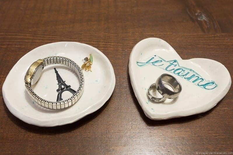 Paris ring dishes Travel Home Decor Handmade Travel Themed Home Decorations