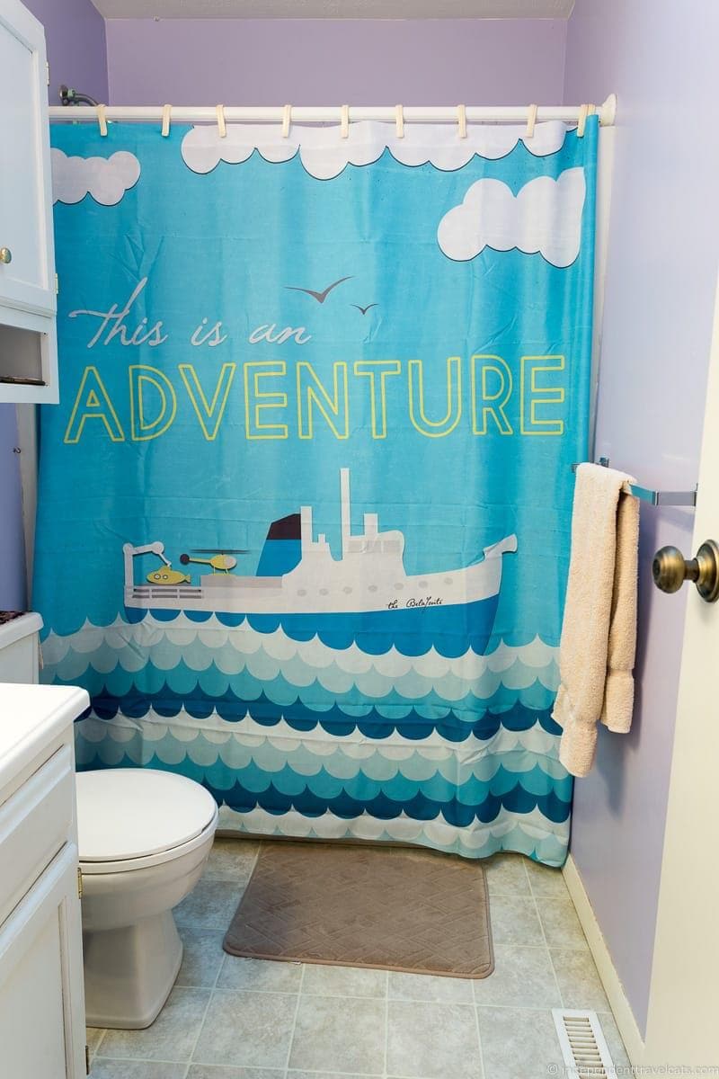 boat shower curtain Travel Home Decor Handmade Travel Themed Home Decorations