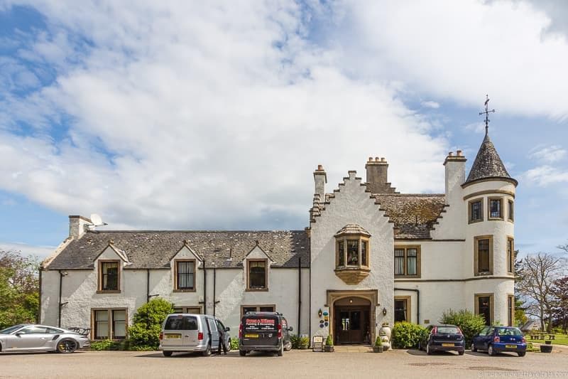 scottish hotel castle on the coast