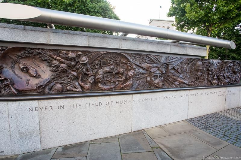 Battle of Britain Monument London - top Winston Churchill sites in England